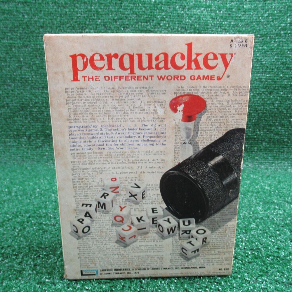 Vintage 1970 Lakeside Toys. Perquackey the Different Word‎ Game Collectible